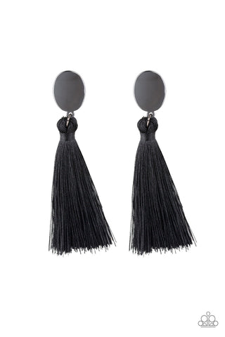 Va Va Plume Earrings__Black