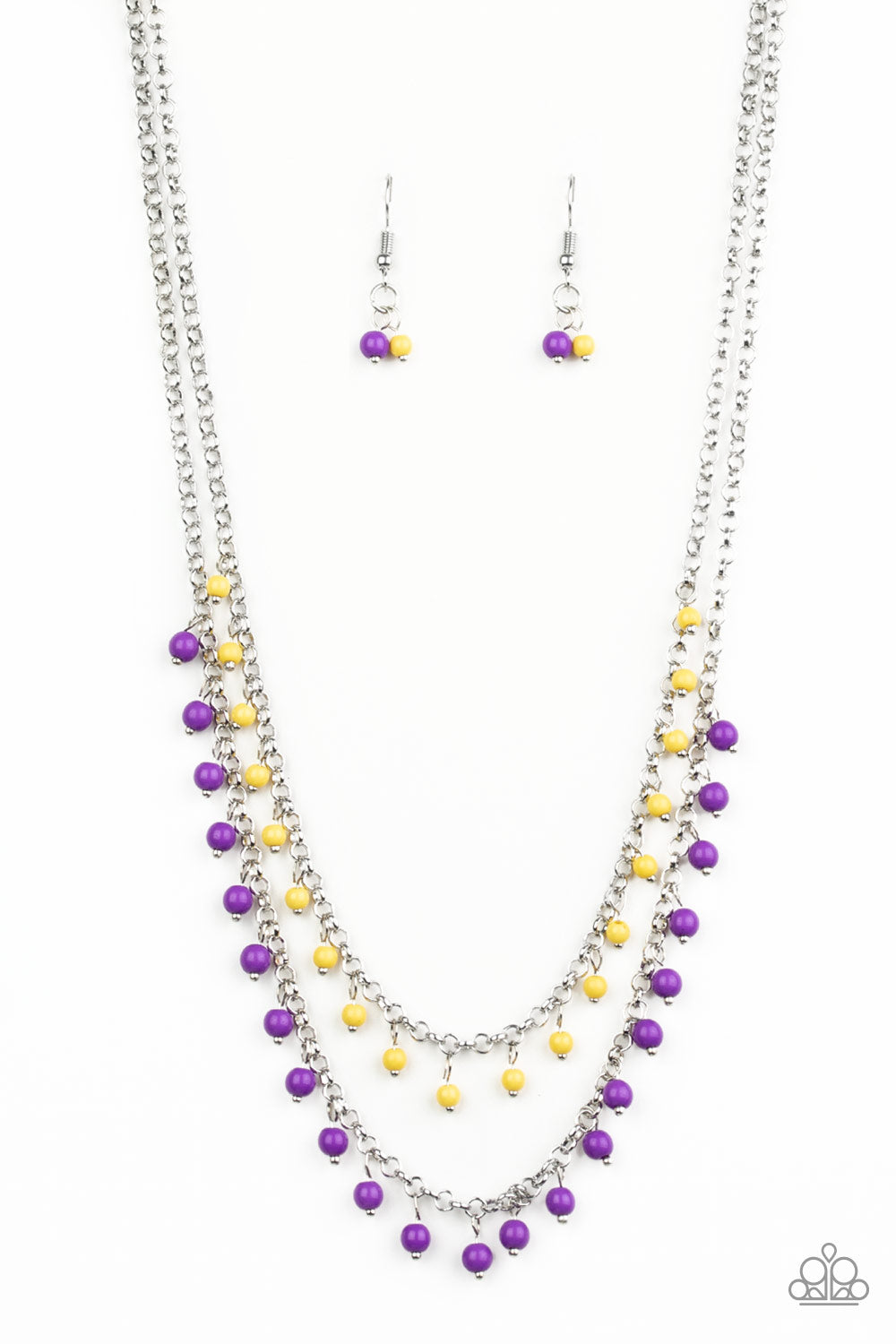 Dainty Distraction Necklace__Purple