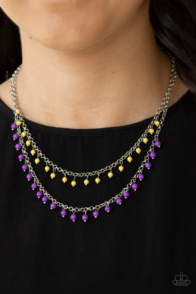 Dainty Distraction Necklace__Purple