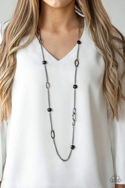 Duchess Dazzle Necklace__Black