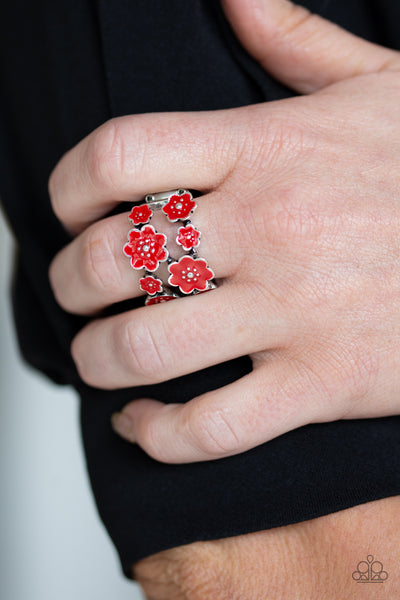 Floral Crowns Ring__Red