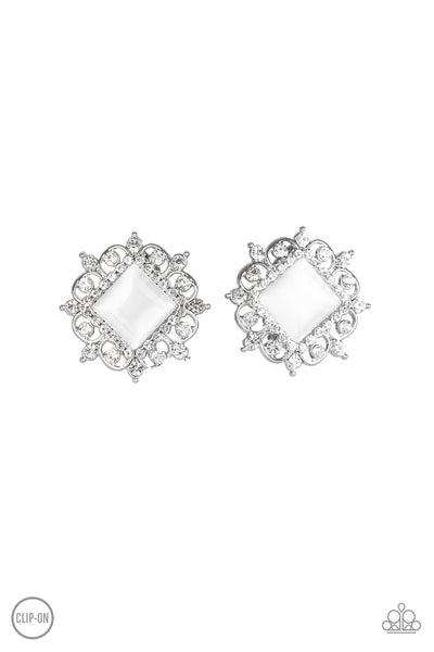 Get Rich Quick Earrings__White