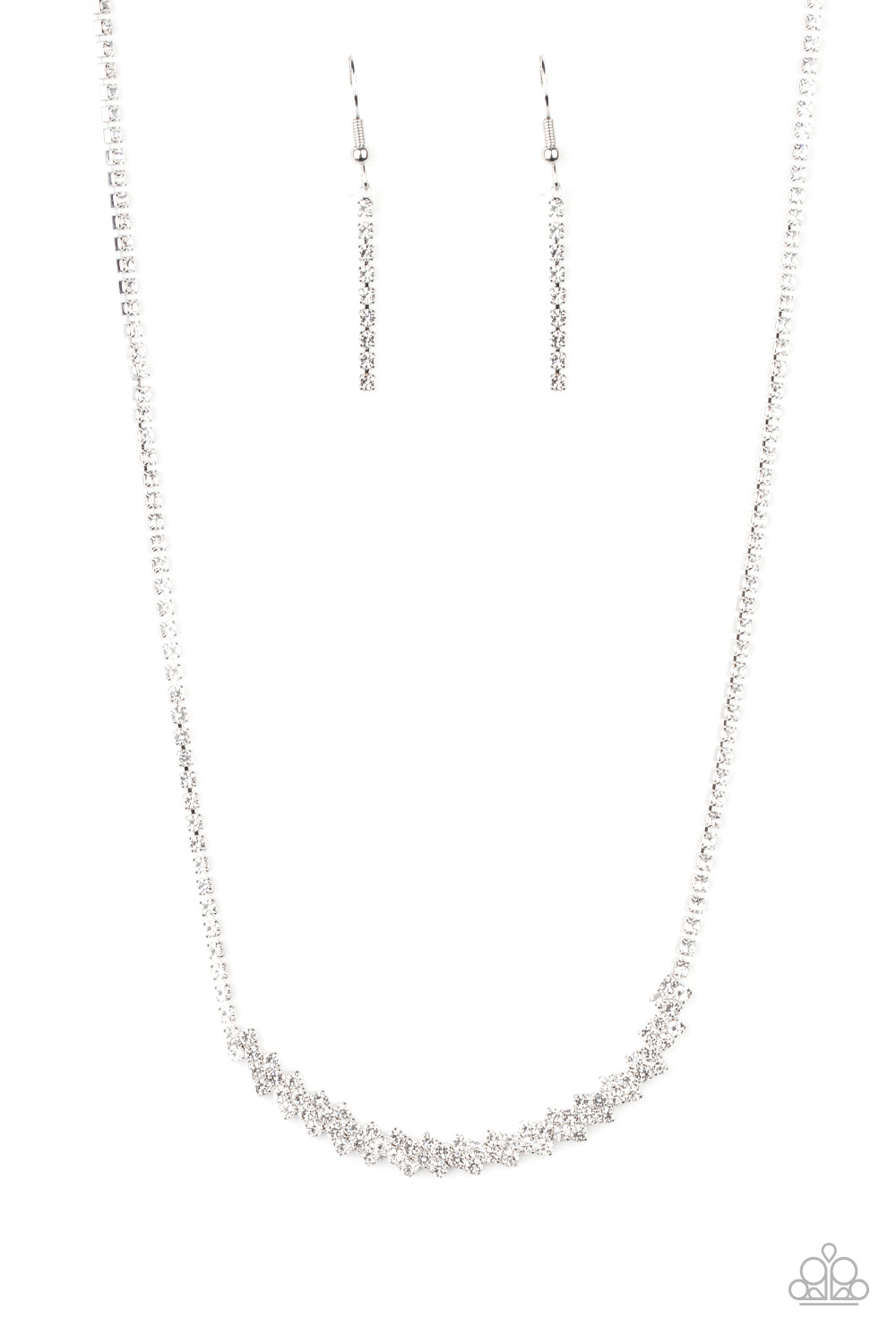 Glamour Glow Necklace__White