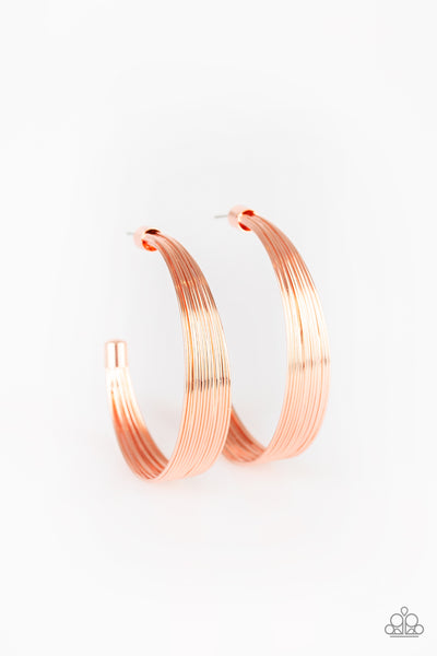 Live Wire Earrings__Copper