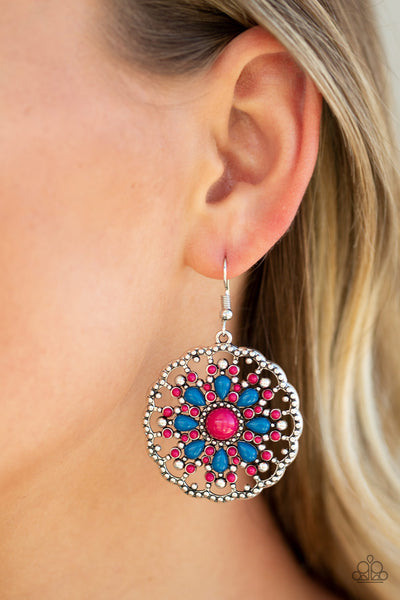Mardi Gras Earrings__Pink