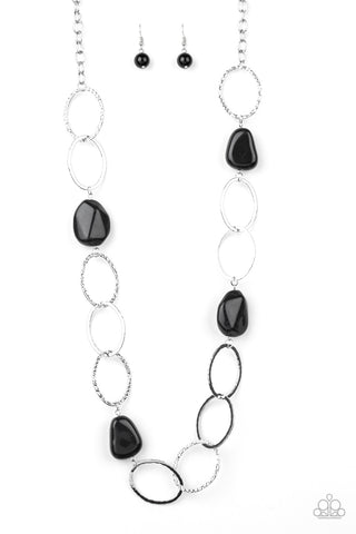 Modern Day Malibu Necklace__Black