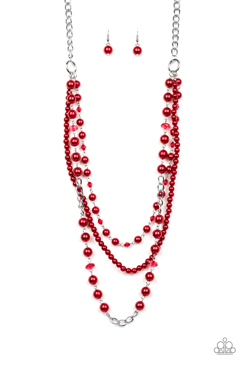 New York City Chic Necklace__Red