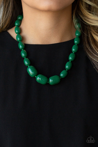Poppin' Popularity Necklace__Green