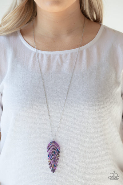 She QUILL Be Loved Necklace__Purple