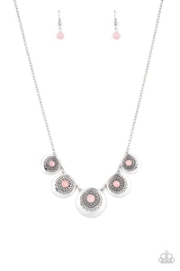 Solar Beam Necklace__Pink