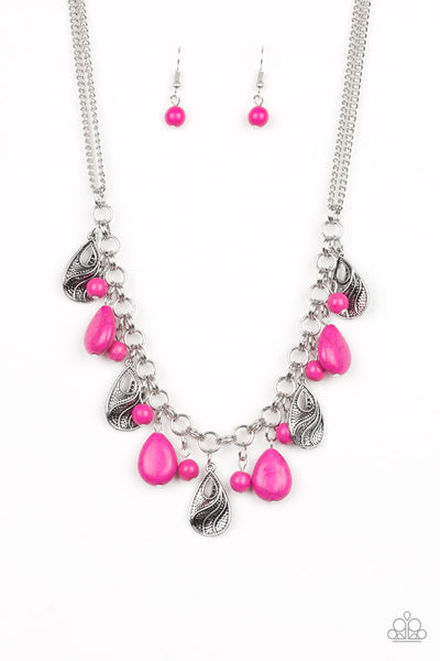 Terra Tranquility Necklace__Pink