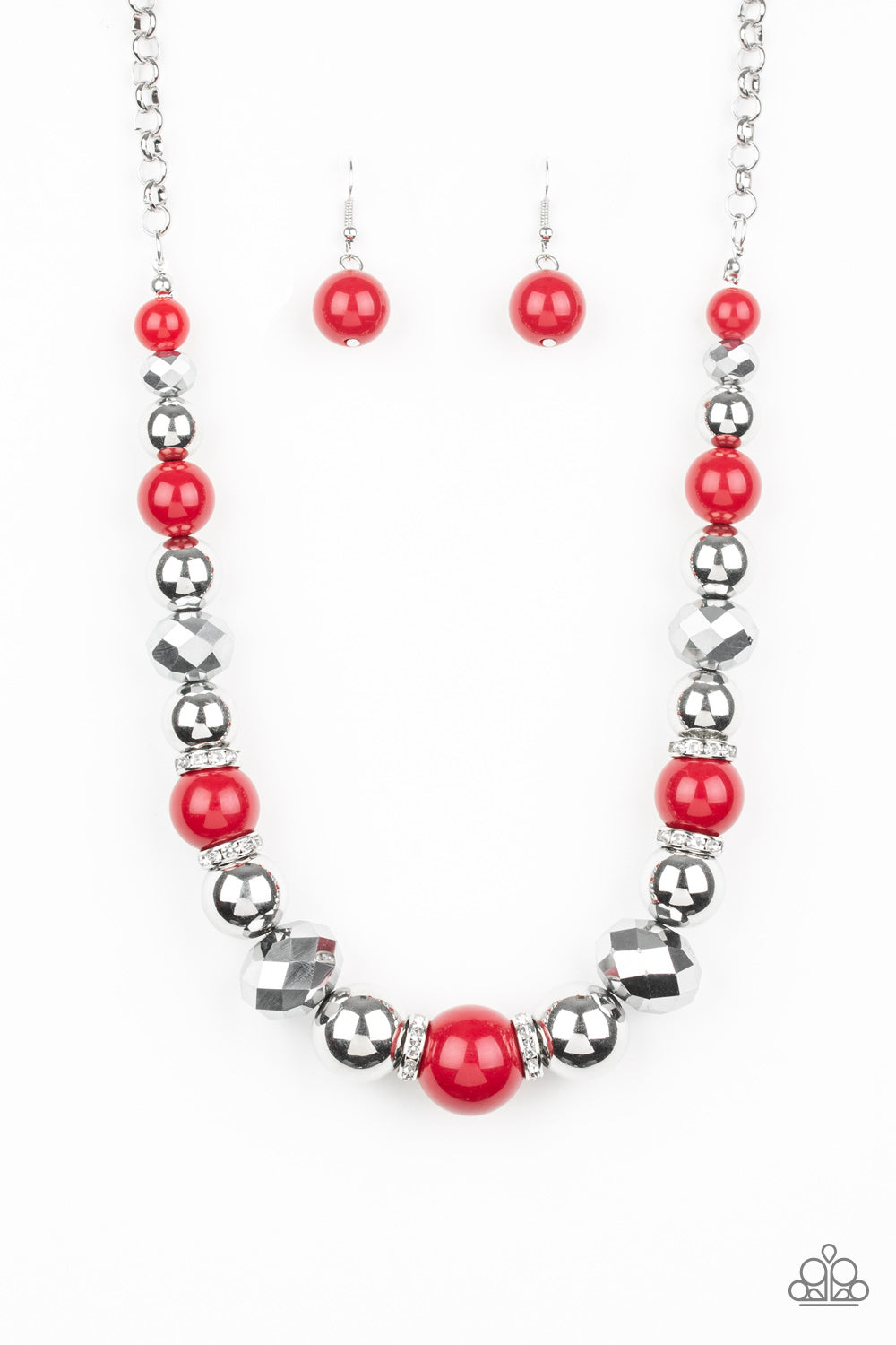 Weekend Party Necklace__Red