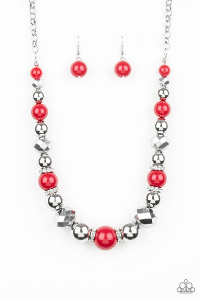 Weekend Party Necklace__Red