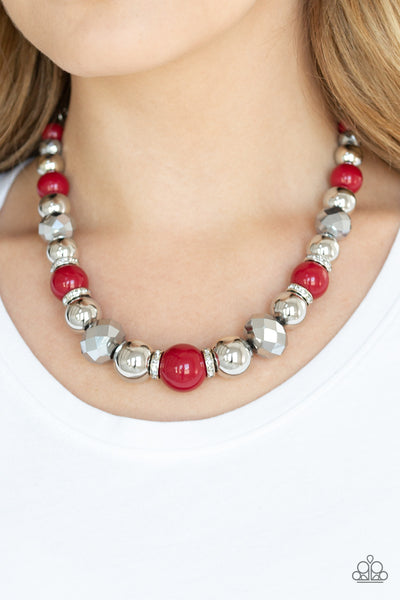 Weekend Party Necklace__Red