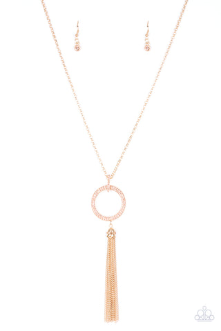 Straight To The Top Necklace__Gold