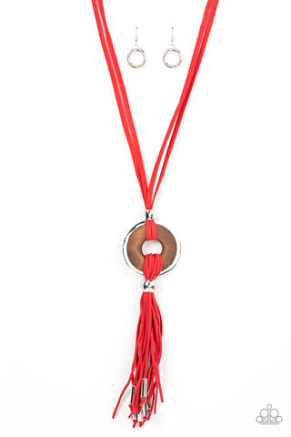 ARTISANS and Crafts Necklace__Red