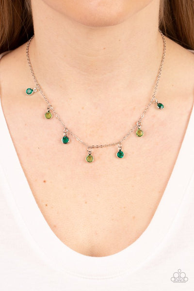 Carefree Charmer Necklace__Green
