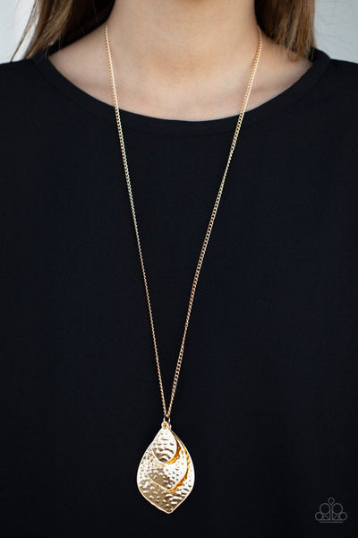 Changing Leaves Necklace__Gold