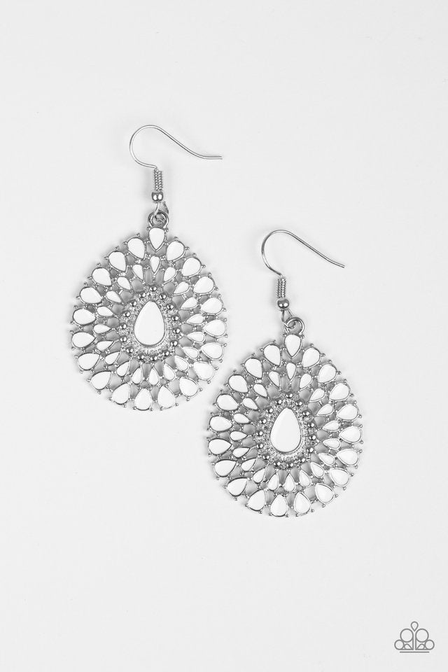 City Chateau Earrings__White