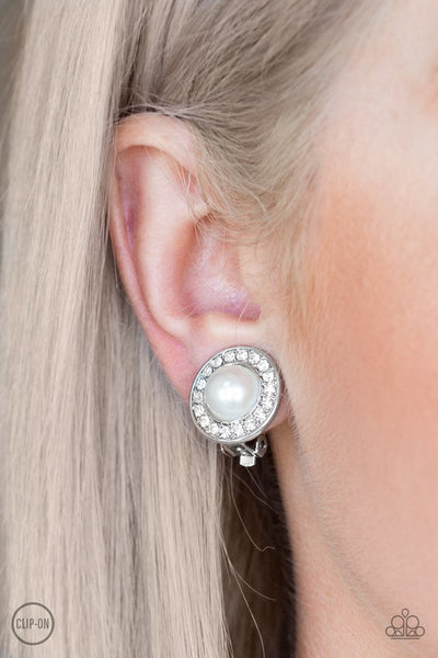 Definitely Dapper Earrings__White