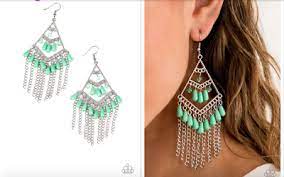 Trading Transcendence Earrings__Green