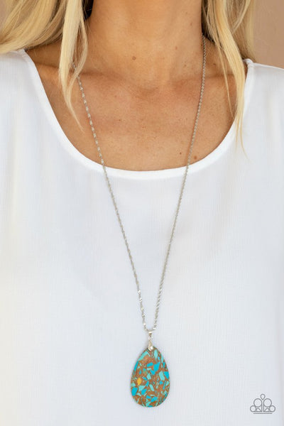 Extra Elemental Necklace__Brown__Blue