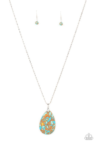 Extra Elemental Necklace__Brown__Blue