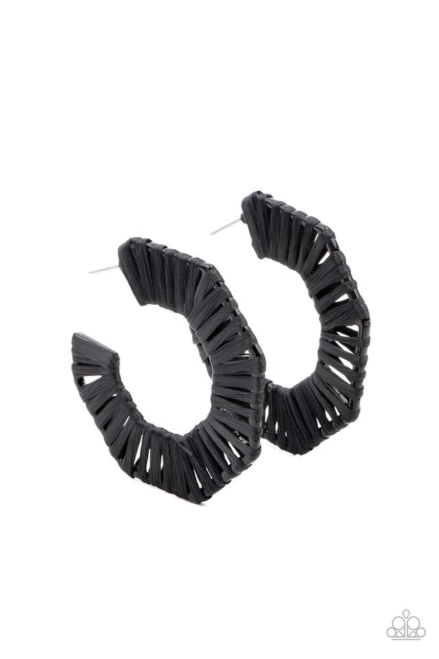 Fabulously Fiesta Earrings__Black