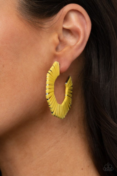 Fabulously Fiesta Earrings__Yellow