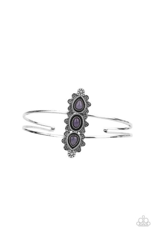 Fairytale Flowerbeds Bracelet__Purple