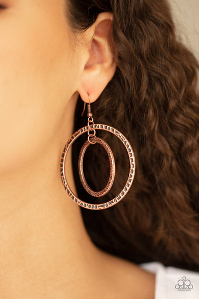 Fiercely Focused Earrings__Copper