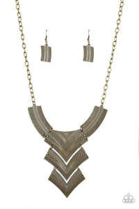 Fiercely Pharaoh Necklace__Brass
