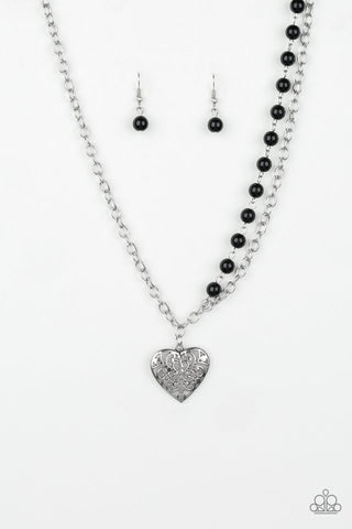 Forever In My Heart Necklace__Black