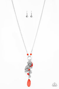 Hearts Content Necklace__Red