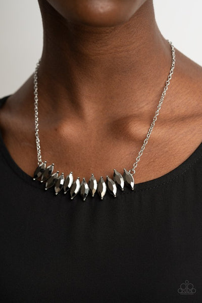 Icy Intensity Necklace__Silver