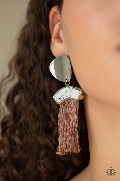 Instant Inca Earrings__Brown