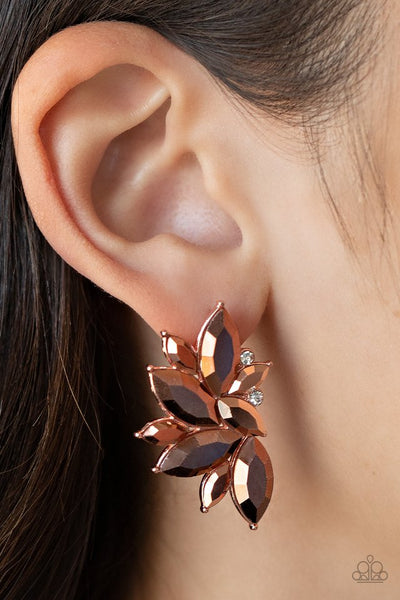 Instant Iridescence Earrings__Copper