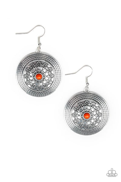 Karma Drama Earrings__Orange