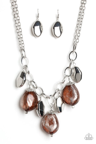 Looking Glass Necklace__Brown