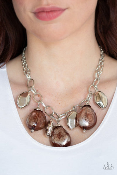 Looking Glass Necklace__Brown