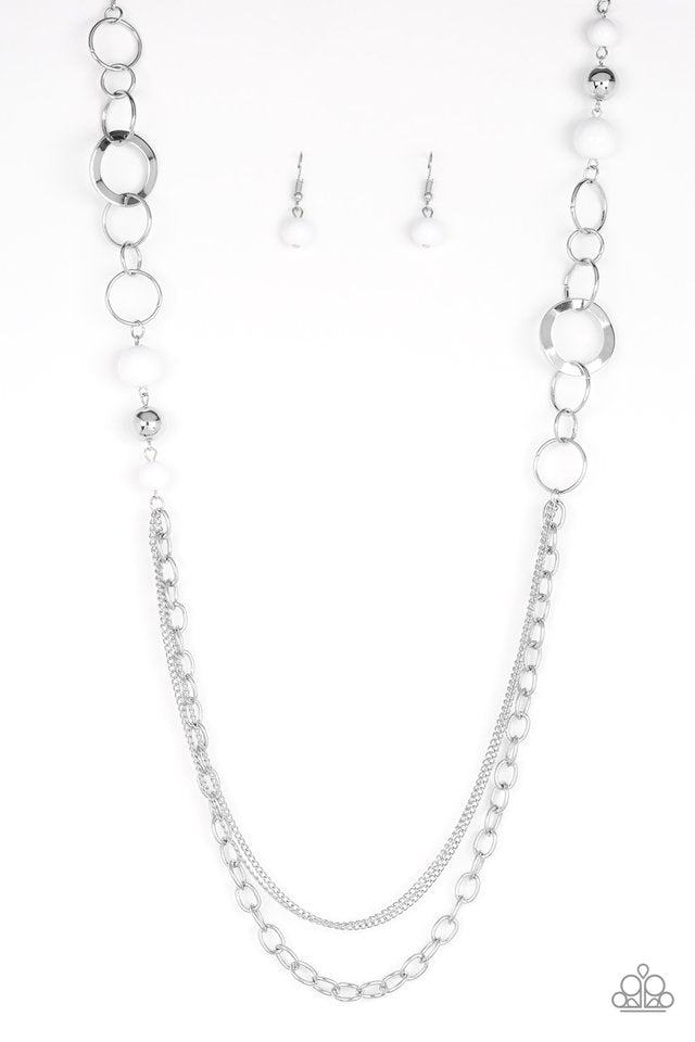 Modern Motley Necklace__White