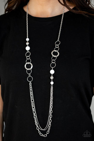 Modern Motley Necklace__White