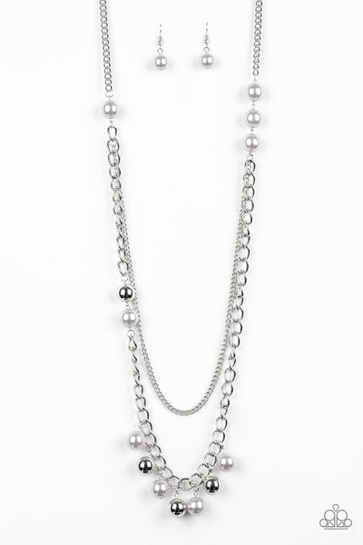 Modern Musical Necklace__Silver