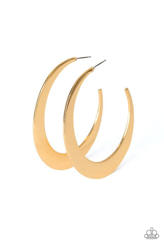 Moon Beam Earrings__Gold