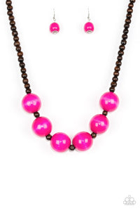 Oh My Miami Necklace__Pink