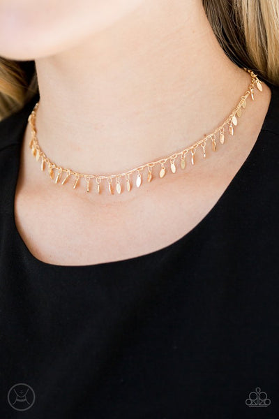 Purr-fect Ten Choker Necklace__Gold