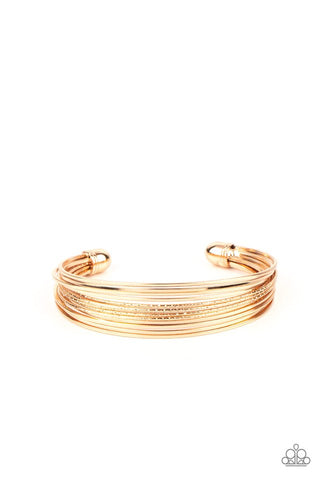 This Girl is on WIRE Bracelet__Gold
