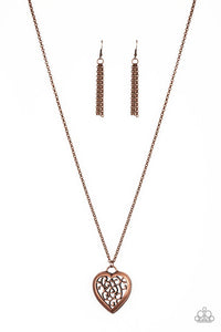 Victorian Valentine Necklace__Copper
